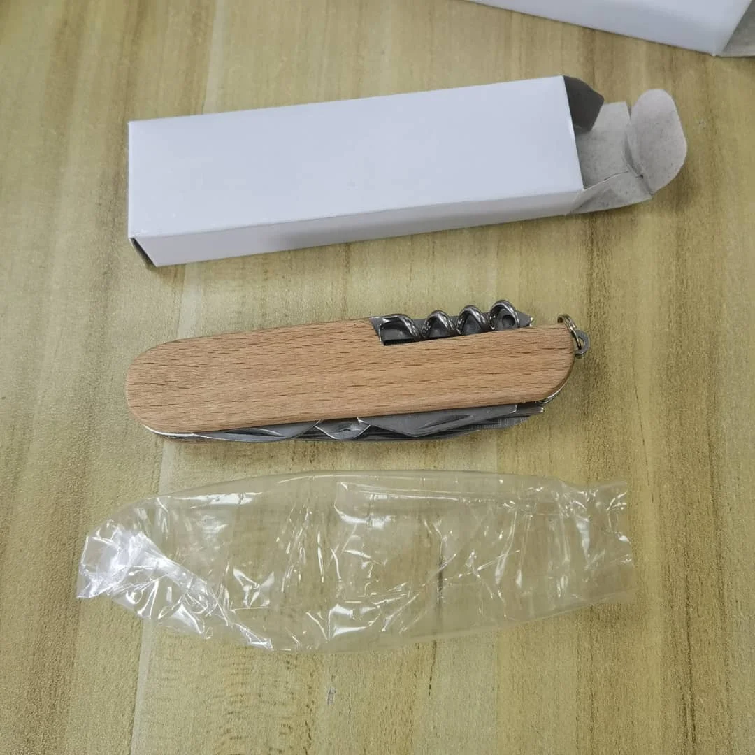 Camping Accessory Pocket Folding Knife EDC Multi Function Tool Blades With Keychain Multitool Gadget Item