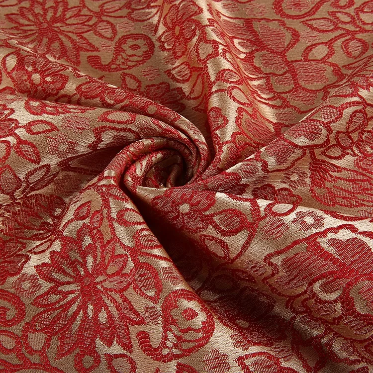 
Best price DRESS flower cationic jacquard p.d wholesale 96 polyester 4 spandex fabric 