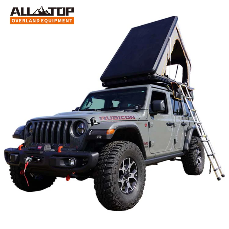 4X4 off Road Light Weight Camping Aluminum Roof Top Tent Car shell Hard Shell Top roof tent car
