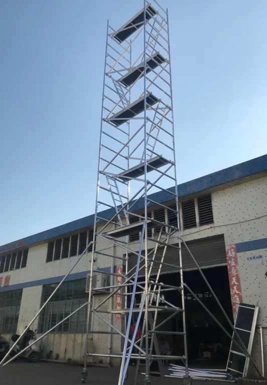 aluminum scaffolding in philippines vertical ladders tower 6m 15m movable aluminum tower scaffold andamio de aluminio