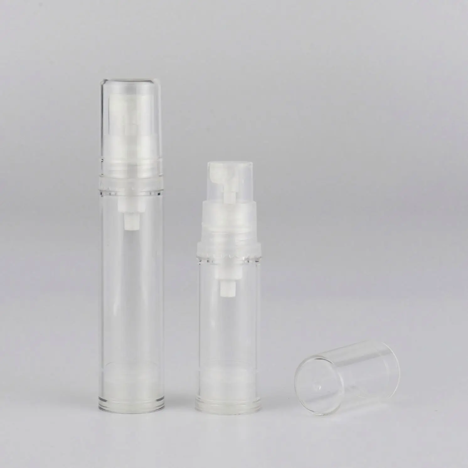 Custom 5ml 10ml 12ml 15ml Custom Mini Atomizer Transparent  Mist Airless Spray Bottle Packaging Cosmetic Airless Pump Bottles