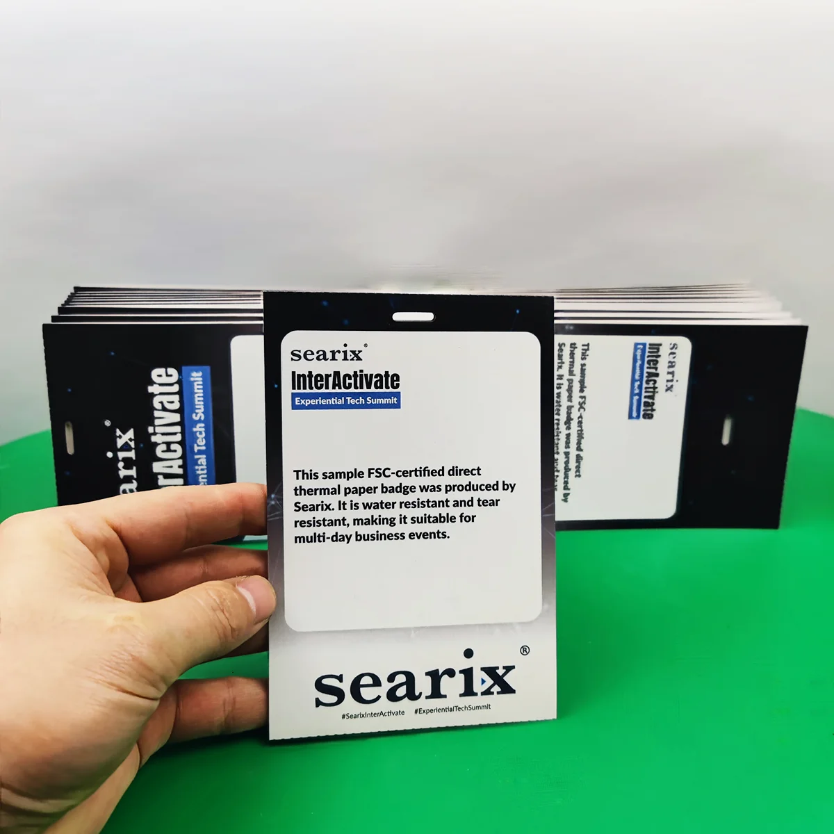 Custom Badge Cards Printable thermal paper material Backstage VIP Lanyard Passes Vip Card Id Badge name tag For Events