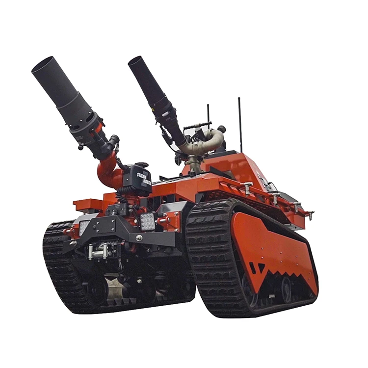 Intelligent Firefighting Double Monitors Rescue Explosion-Proof Extinguishing Reconnaissance Robots For Sale
