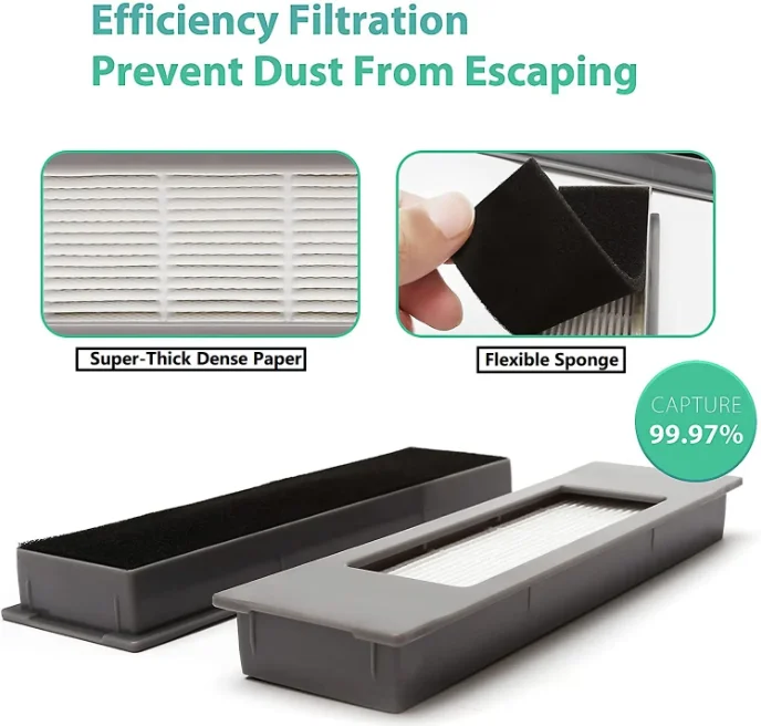 Factory hot sale main side brush filter mop dust bag Ecovacs deebot T8 N8 T9 robot vacuum cleaner parts