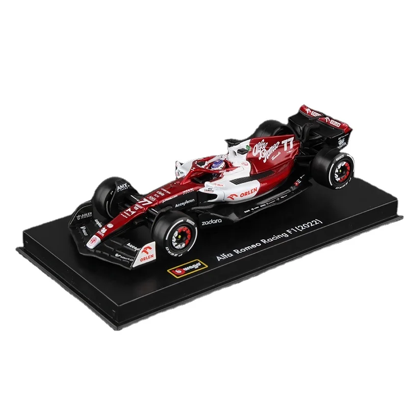 1:43 Alfa Romeo F1 команда Orlen C42 #77 Bottas 2022 гоночная 24 # Guanyu модель автомобиля из сплава игрушка литая под давлением Bburago