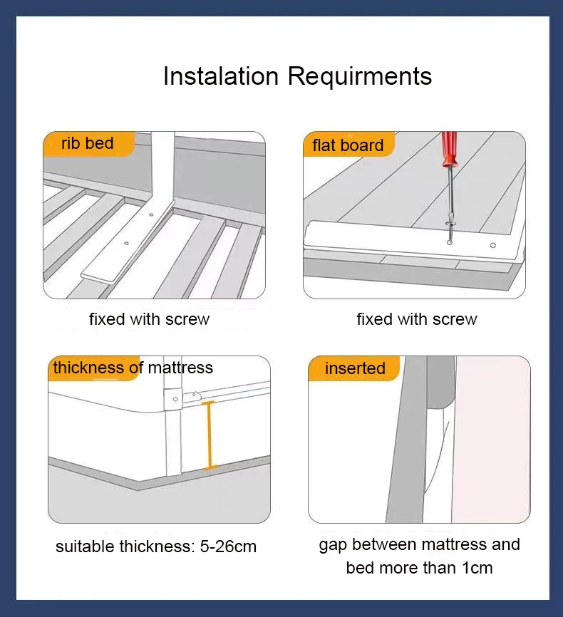 2023 Upgrade Model 28 Levels Height Adjustment Bed Rails Safety Bed Guard Rails for Baby Toddlers for Different Size Bed