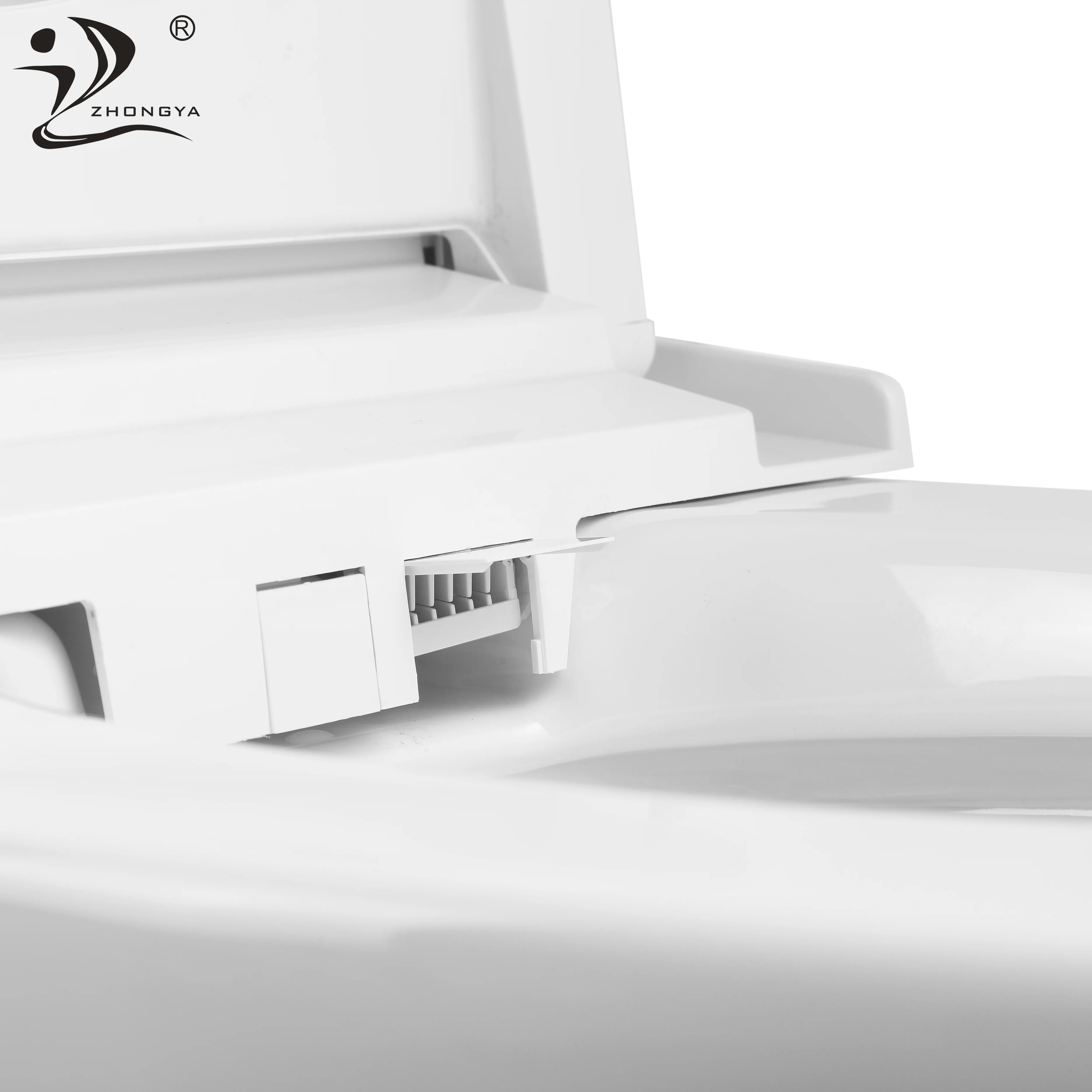 ZHONGYA Oem E525 hot sale one piece intelligent toilet bowl floor mounted bathroom smart toilet with water tank