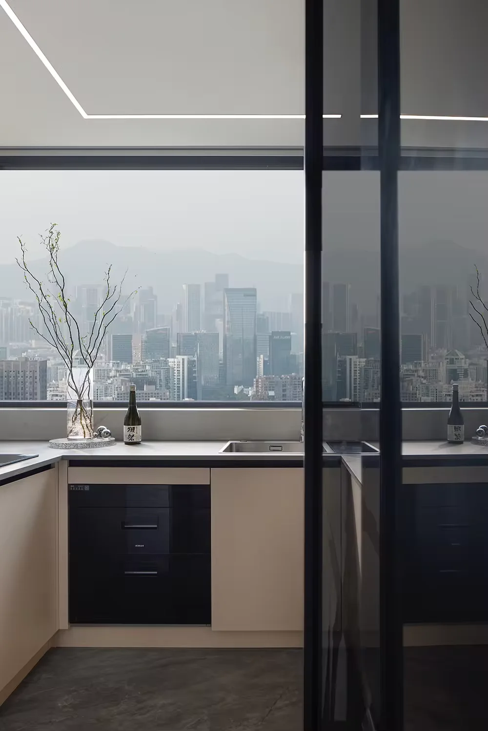 Дизайн интерьера Sanhai 3D Макс рендеринг архитектурный план этажа минималистский современный стиль работы профессиональная квартира дома