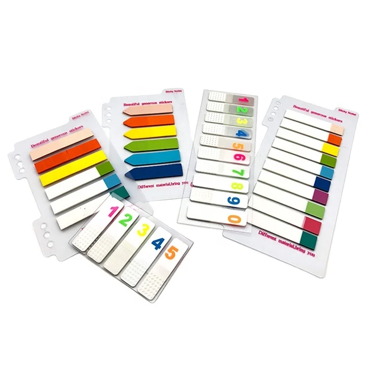 STASUN multi-style PET meno index tabs flags leaf pad film index sticky note book mark