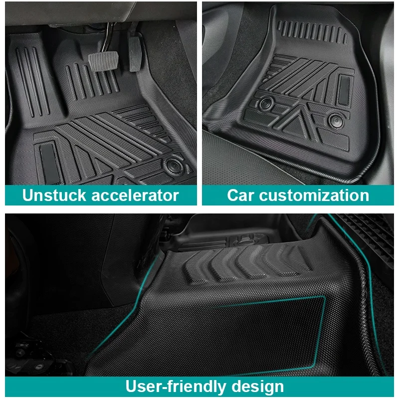 car spare parts 3D tpe floor liner floor mats use for great wall wingle 7
