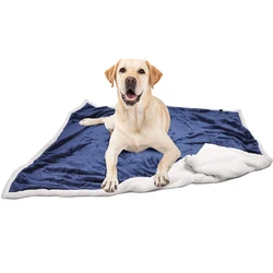 Custom Warm Double-Sided Waterproof Pet Blanket For Dog Bed Cover