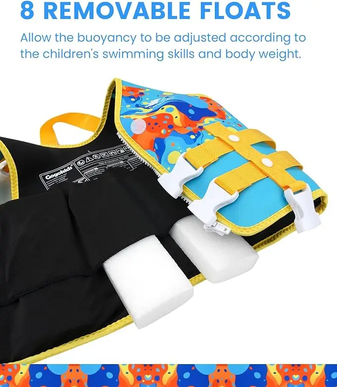 Gogokids New Arrive Puddle Trainer Vest EPE Neoprene Floating Kids Aid Paddle Surf Swim Vest Jacket For Learning Life Vest