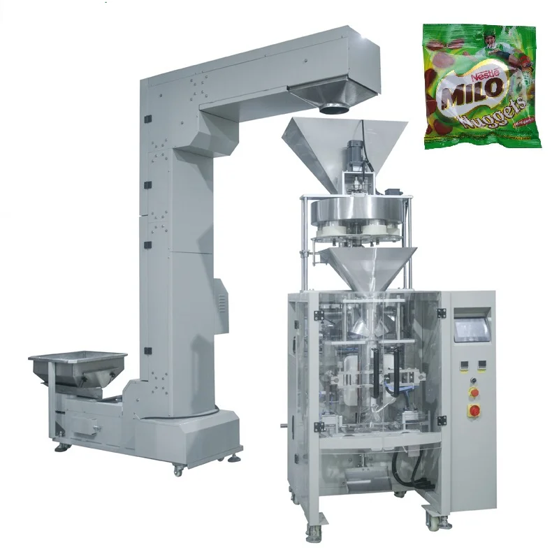 50-500g  Measuring Systems Full Automatic Coffee Powder Milo Powder Filling and Packaging Machine
