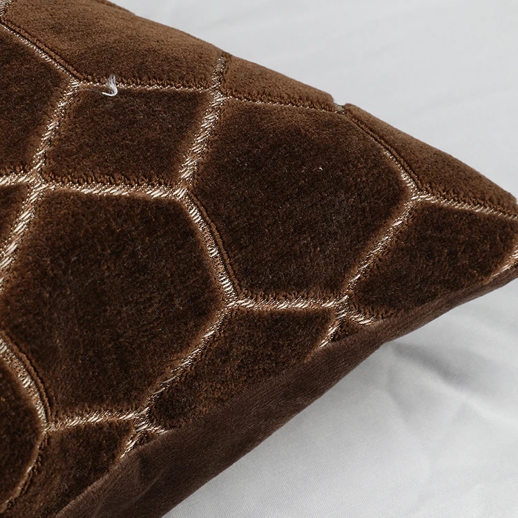 
Waist support pillow case decorative sofa cushion with hexagon grid 