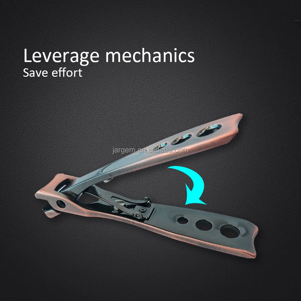 Bronze Stainless Steel Nail Clipper Magnetic Adsorption Nail Cutter Clippers Support Custom Logo
