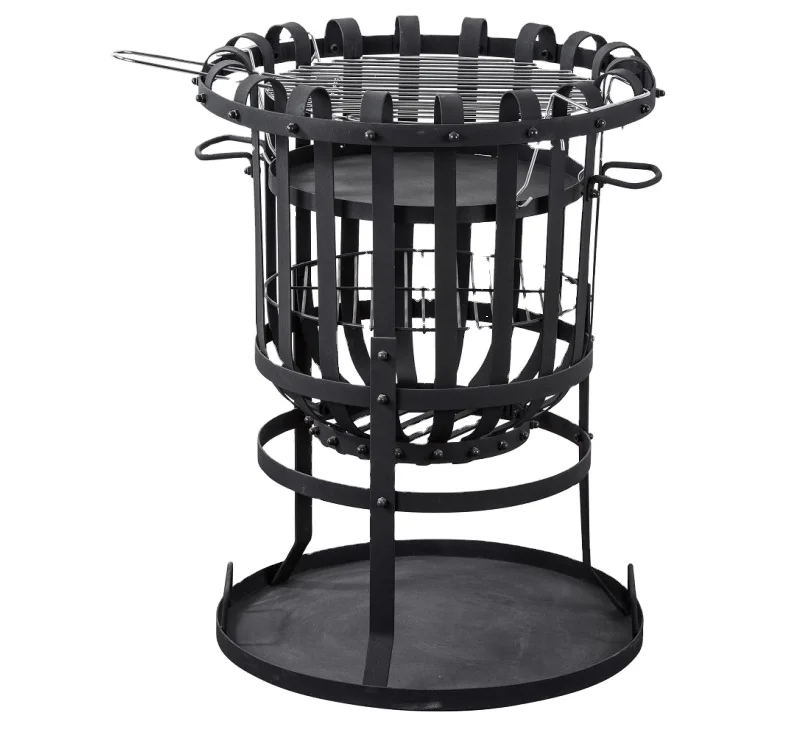 Fire pit with chimney suit for garden