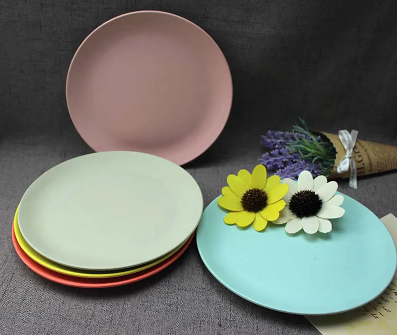 Eco Friendly Kitchenware Bamboo Fiber Dishes tableware plates