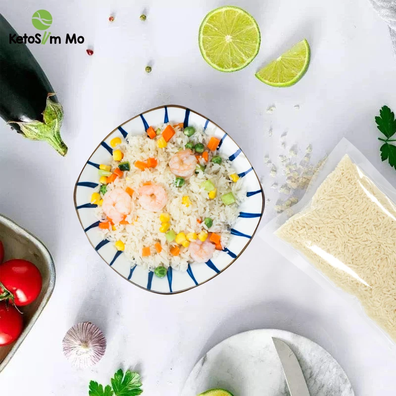 Wholesale Dried Slim Mo Keto Instant Rice Weight Control Halal Instant Rice Self Shirataki Konjac Dry Rice