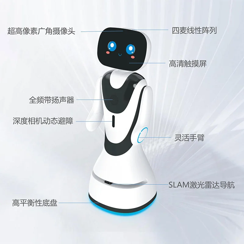Factory sales, professional manufacturer, large-sized 14 inch high-definition screen, intelligent intercom AI service robot