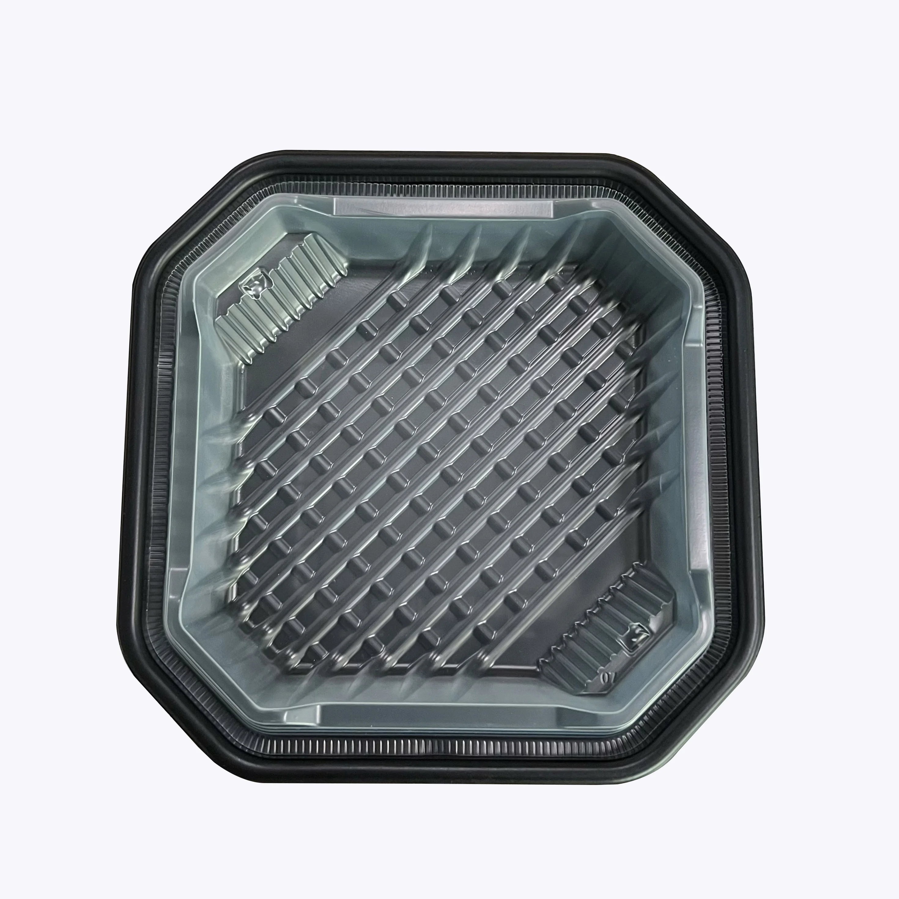 The latest design of soup noodle separation disposable double - layer rice box cover can be customized