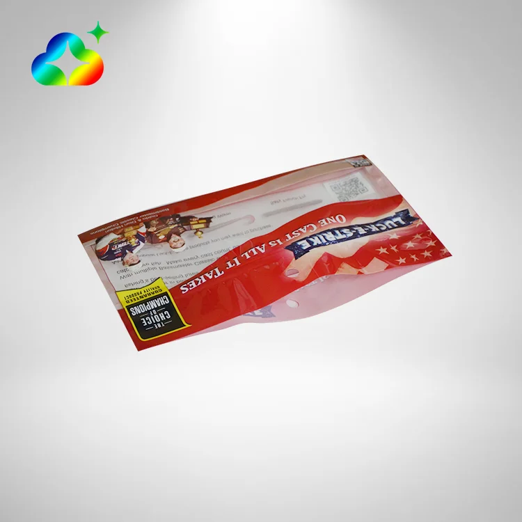 Custom Printing Soft Plastic Ziplock Fishing Lure Bait Packaging Bags With Logos And Hanging Hole