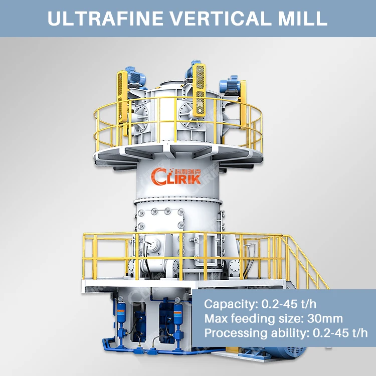 1250 Mesh Barite Dolomite Talcum Calcium Carbonate Vertical Powder Roller Grinding Mill Machine