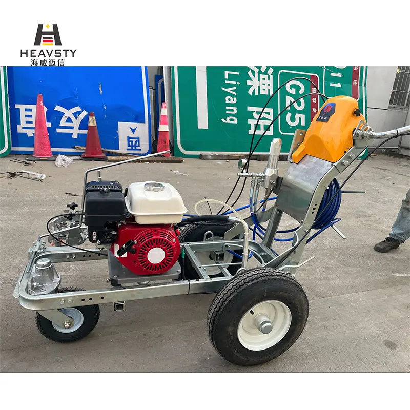 Double Painting Spraying Guns Proven Quality Manual Road Marking Spray Paint Machine Cold Plastic