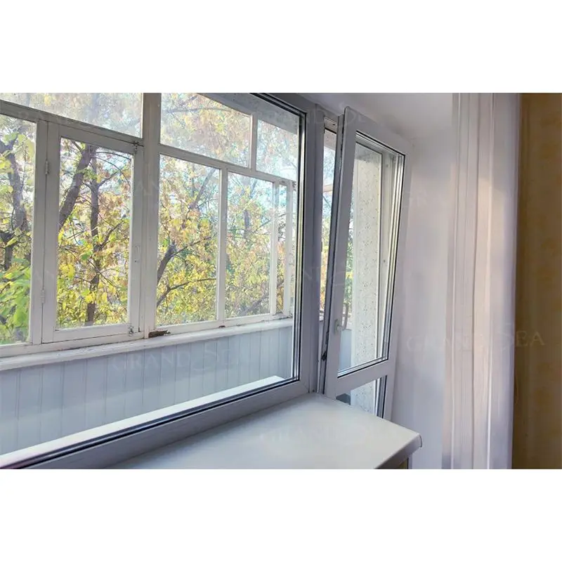 Factory Made Interior Soundproof High Airtight Floor To Ceiling Windows Aluminum Glass Tilt Turn Windows Cheap Price