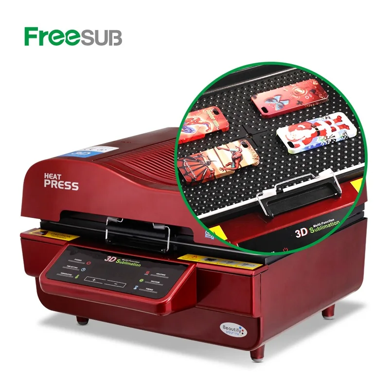 Freesub 3d sublimation vacuum heat press machine mobile phone case printing machine ST3042