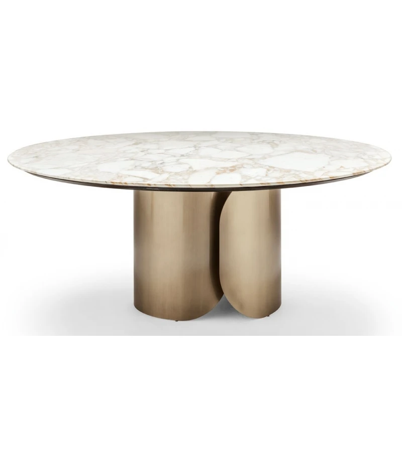 Foshan furniture Italian luxury dining marble table sets