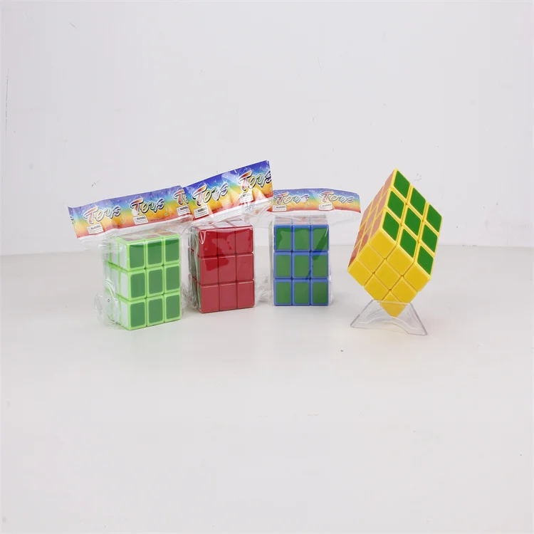 Custom Logo 3x3 Magic Cube Speed Up Puzzle Toy 3d Plastic Magic Puzzle Cube For Kids