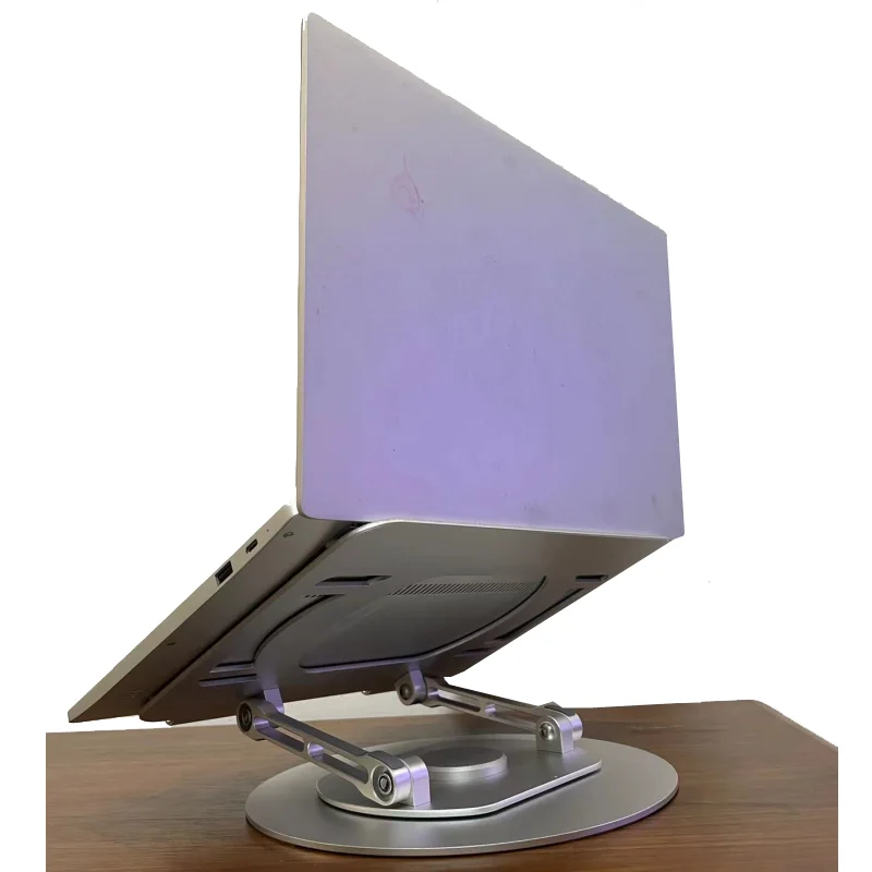 Computadora Portatil Soporte Para Laptop Travel Double Folding Computer Portable Foldable Adjustable Laptop Stand Holder