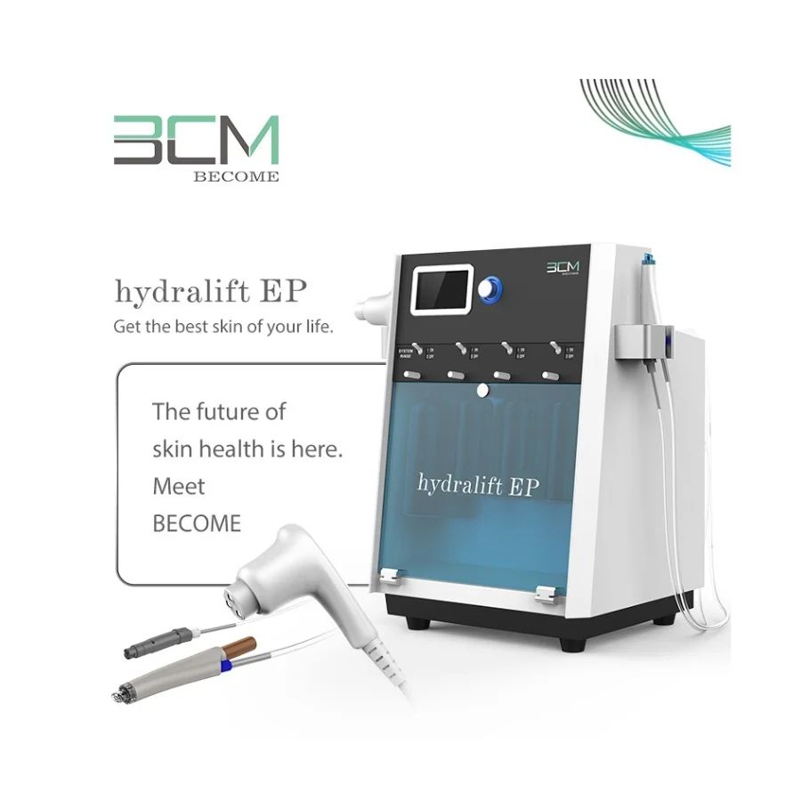 2 Handpiece Hydro Facial Deep Cleaning Skin EMS Vibration Skin Hydration BCM Hydralift EP  Face Lift Removes Wrinkles  Machine