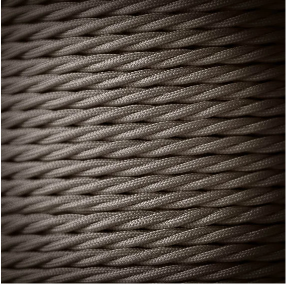2*0.75 Vintage flexible Cable Electrical Wire Twisted Cable Retro Textile Pendant Light Wire