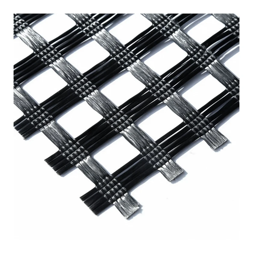 Best price fire resistant knitted 100/100kn polyester biaxial geogrid for  anchoring and shotcreting tunnel supporting