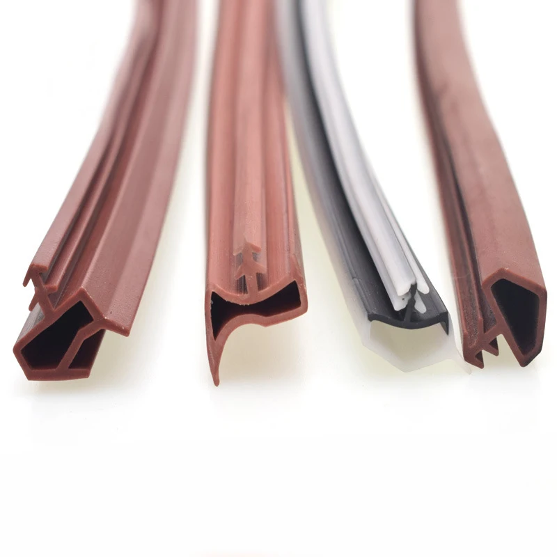 Custom Household interior Wooden doors windows silicone PVC TPE TPV Flexible rubber plastic seal strips
