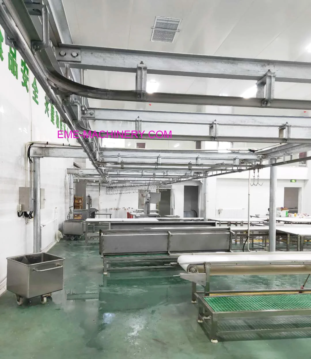 Halal Slaughter Equipment Sheep/goat Processing Automatic Conveying Rail For Slaughter Plant