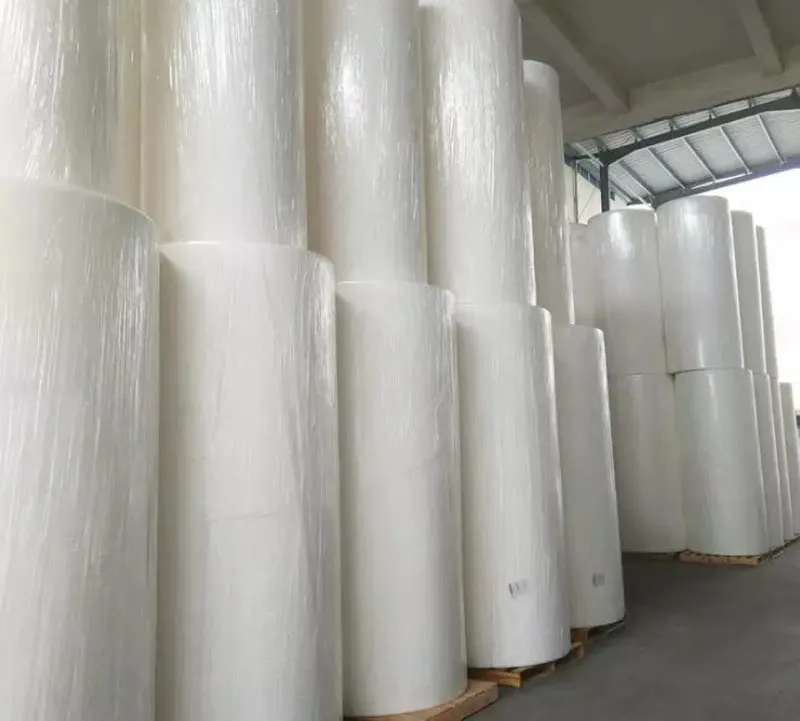 Factory Direct Premium Top Coated Thermal Barcode Adhesive Label Paper Raw Materials Jumbo Thermal Paper Roll PE Free Beverage
