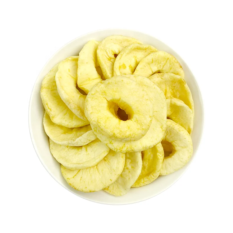 Wholesale Price Natural Pure Sweet Fruit Dried Apple Round Slices Green lemon Tea Fruit Dried Fruit Snacks No Sugar