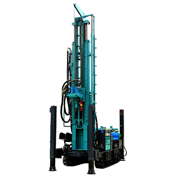 china hot sell portable crawler water well rig drilling machine
