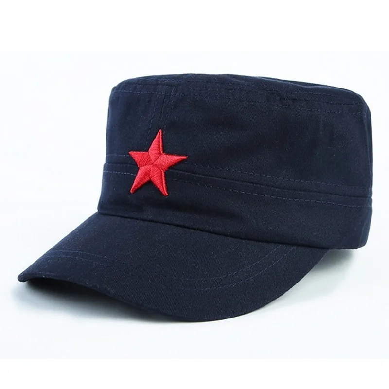 Wholesales Communist Hat China Red Star A-rmy Hat A-rmy Green Hat