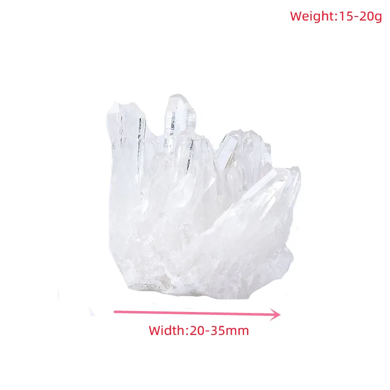 Natural Mineral Cluster Rock Quartz Clear Quartz Crystal Cluster Healing Stone Crystal Point For Home Decoration