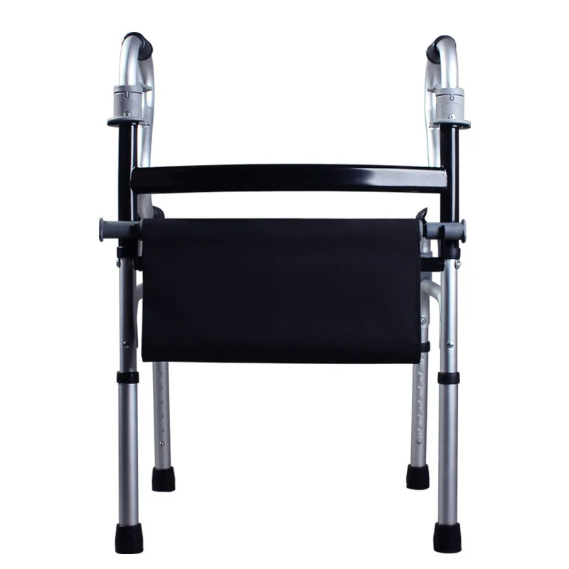 Folding Adjustable Disabled Old People Standing Frame Walker Aid  Elderly Walker