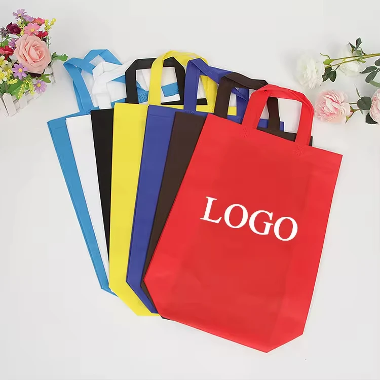 Cheap Printed eco grocery printable gift reusable recycled non-woven laminate promotional custom non woven shopping tote bag