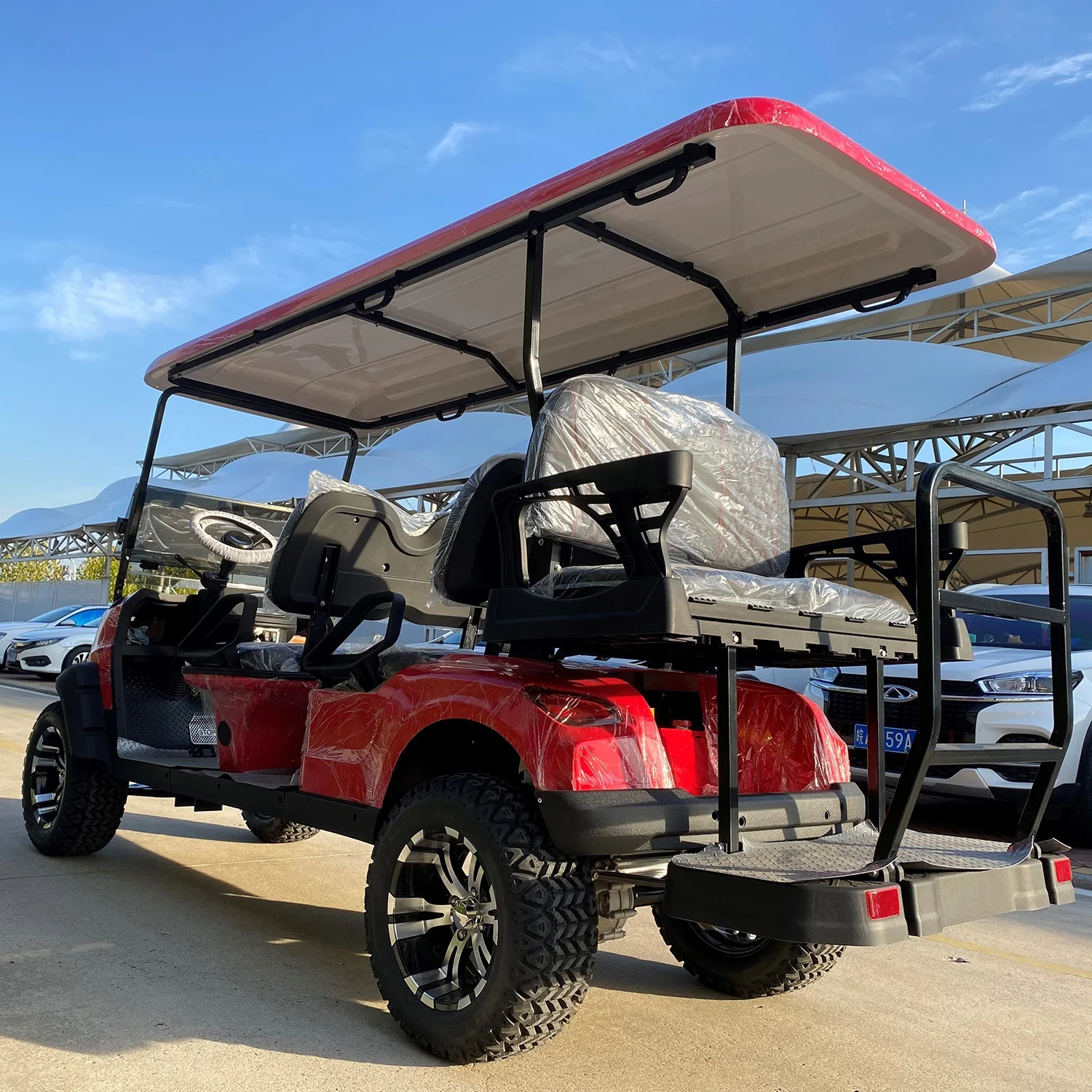 Compact Flexible 48V New Electric Single Seat Golf Cart for Hotel Reception