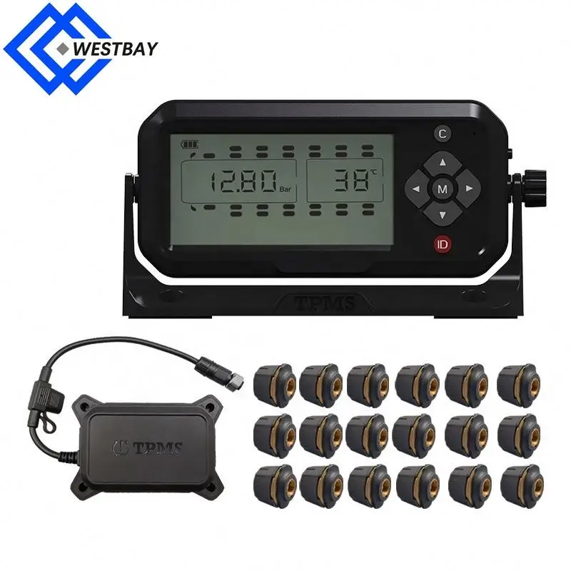 Westbay 6 8 10 12 14 16 18 22 24 26 Wheel New tech NFC enable  315/433mhz universal TPMS sensor program by smartphone