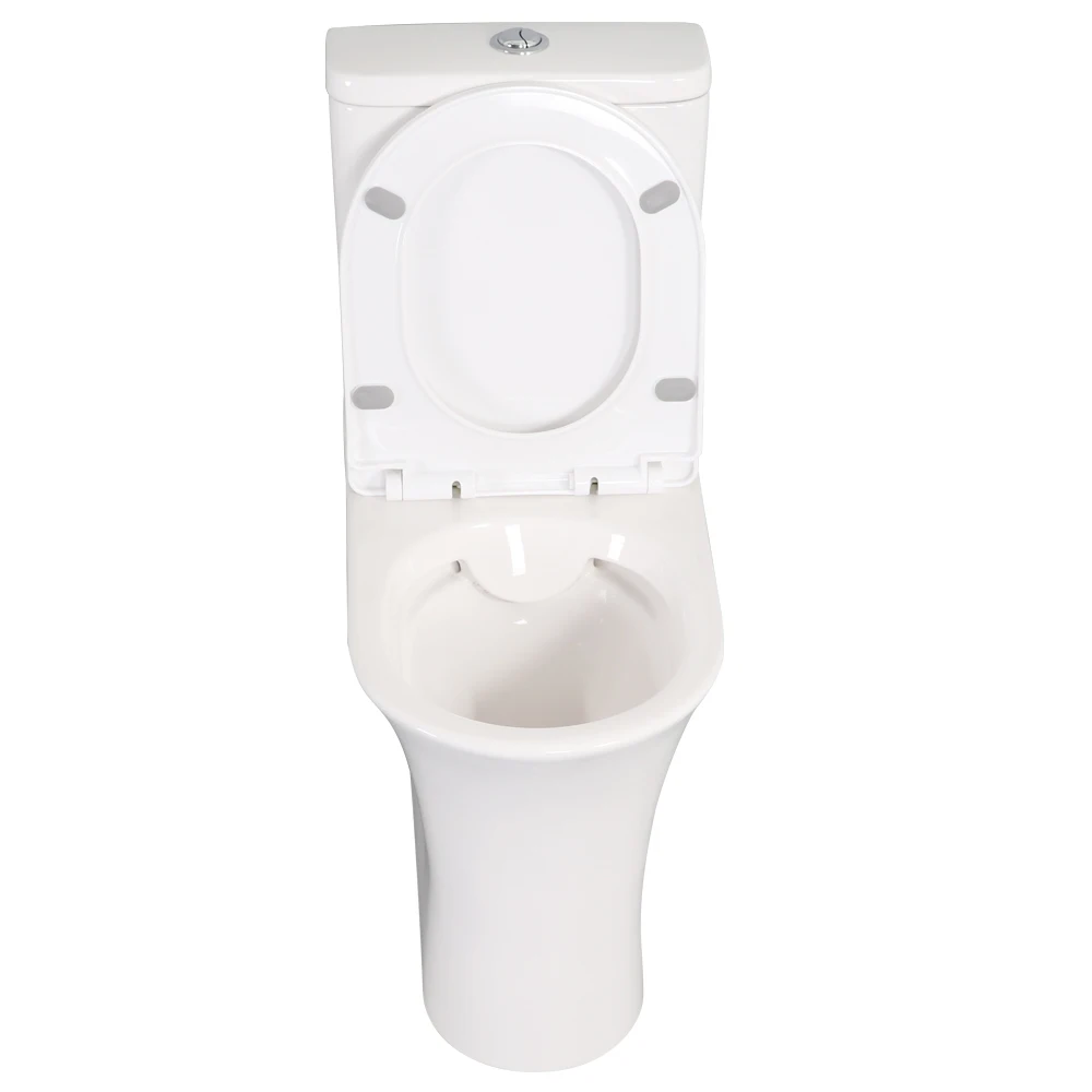 Wholesale Sanitary Ware Bathroom Ceramic Wc Toilet Water Closet White Color P-trap Two Piece Toilet