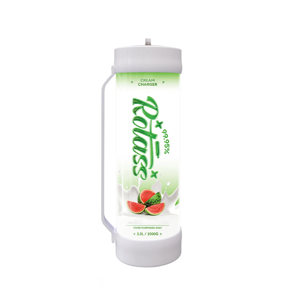 Rotass 2000g cream charger 3.3L whipping cylinder whipped cream charger with US EU delivery