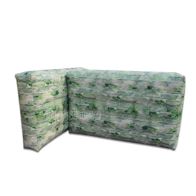 Broken Wall Inflatable Tag Obstacle Camo X Bunkers Obstacle Barricades Set Paintball Bunker Inflatable Wall