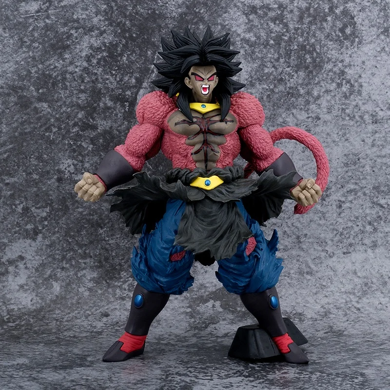 32cm Dragon Balls PVC collection model toy Super Saiyan Dark version Broly action figure for gifts